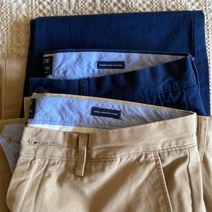 Lot of 2 J. Crew The Sutton Summer Weight Chino pants 32x34